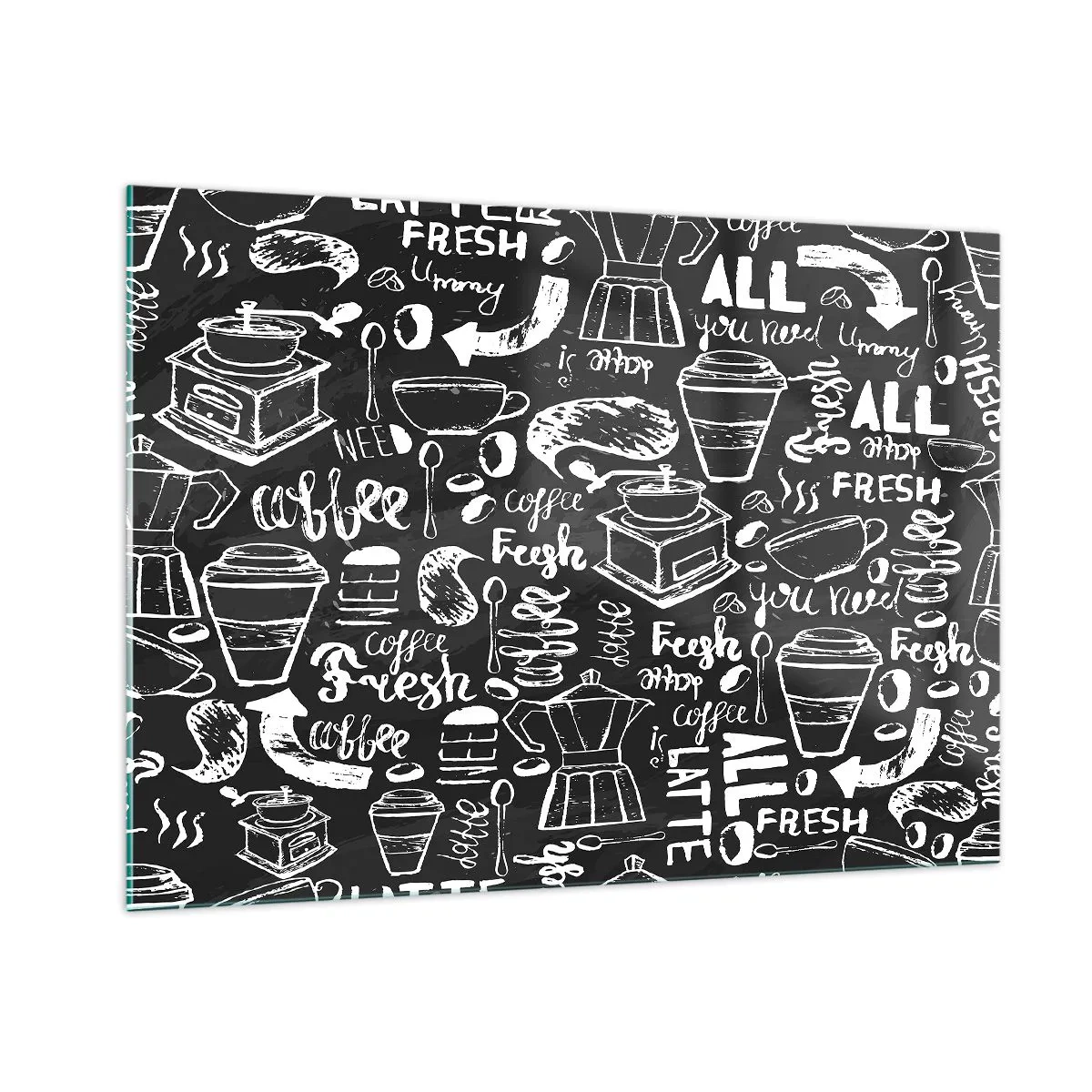 Üveg kép - All you need is… - 100x70 cm