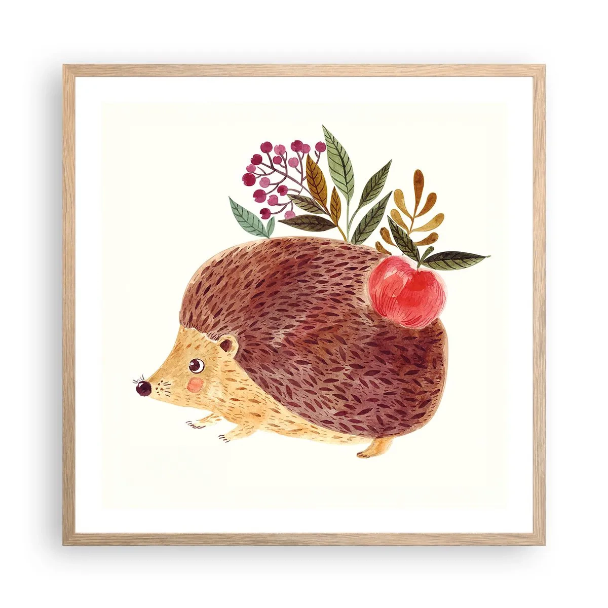 Poszter világos tölgy keretben - És máris kedvelsz engem - 60x60 cm