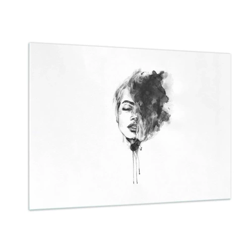 Üveg kép - Miről álmodozik egy lány - 100x70 cm