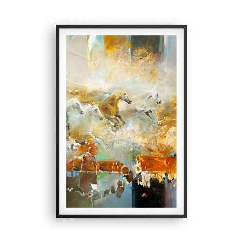 Poszter fehér keretben - Vágta a fényen át  - 61x91 cm