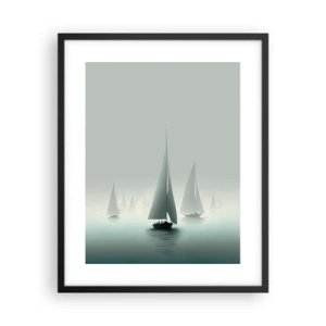 Poszter fehér keretben - Ködből épült - 40x50 cm