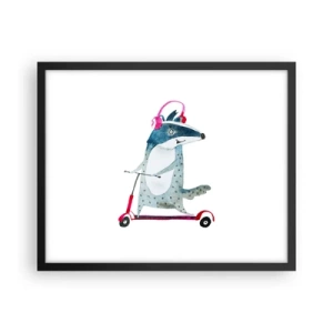 Poszter fehér keretben - Borzas örömök - 50x40 cm