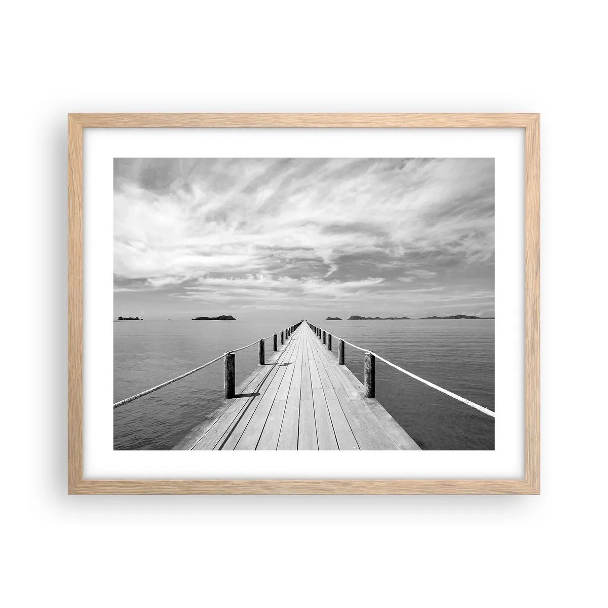 Poszter világos tölgy keretben - Talán egy kirándulás... - 50x40 cm