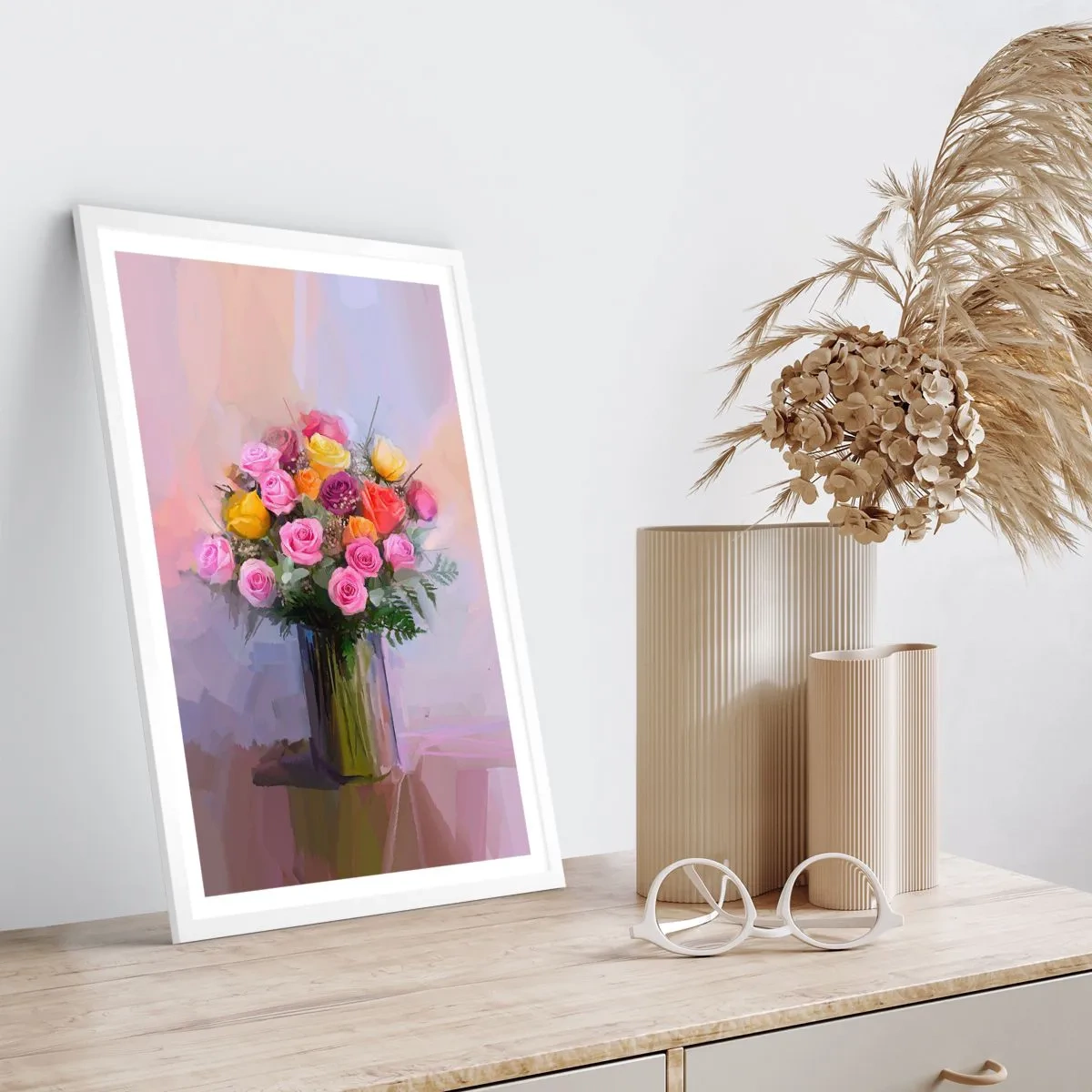 Poszter fekete keretben - Megtartott szépség - 61x91 cm