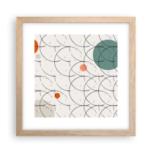 Poszter világos tölgy keretben - A pop-art szellemében - 30x30 cm