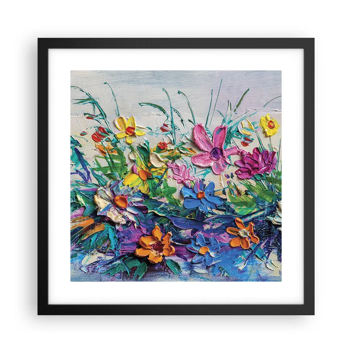 Poszter fehér keretben - Egyáltalán nem csendélet - 40x40 cm