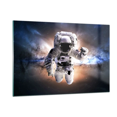 Üveg kép - Üdvözlet az űrből - 120x80 cm