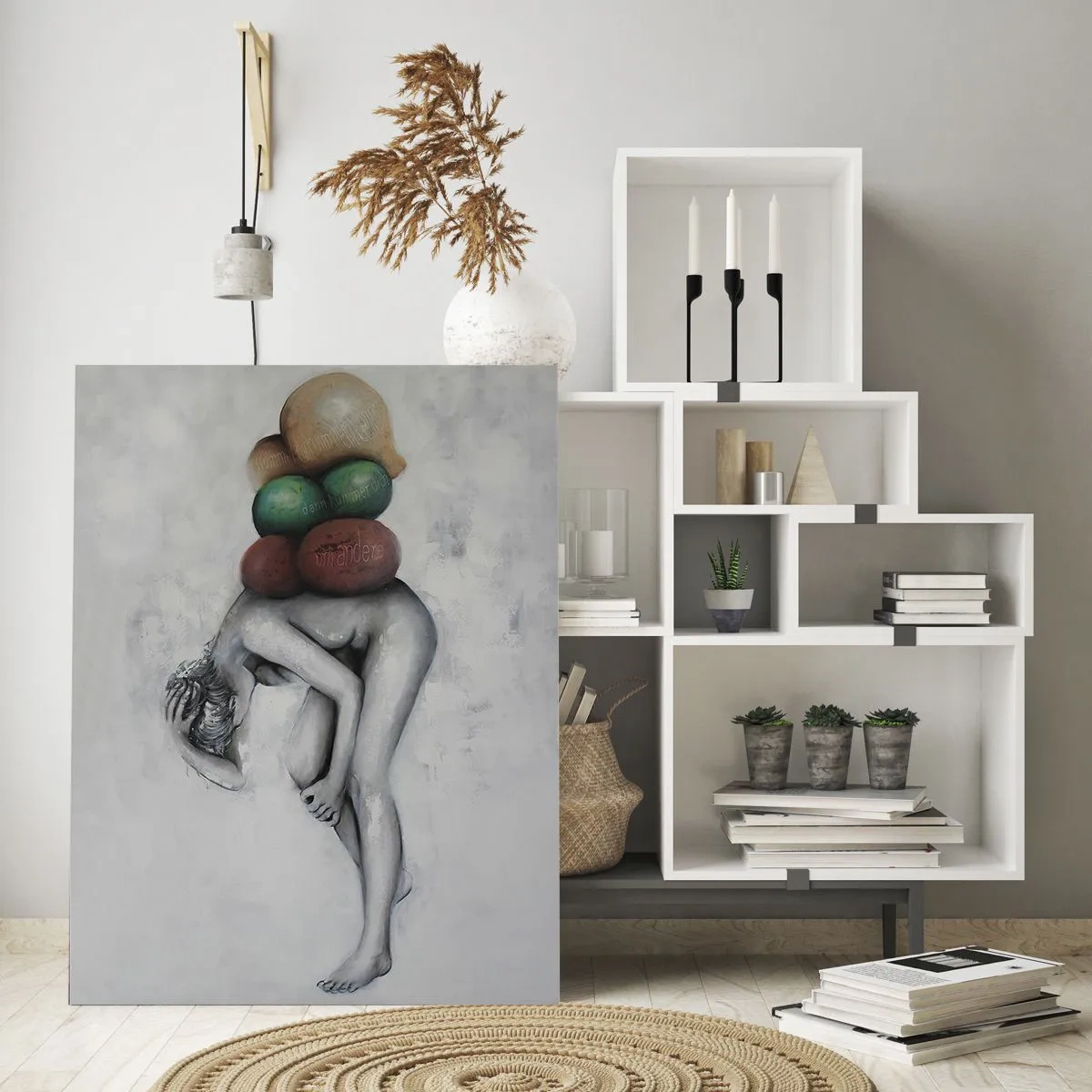 Üveg kép - Az élet nehézségei - 50x70 cm