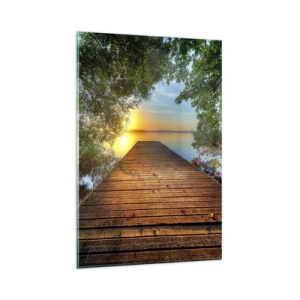 Üveg kép - Ne siess, ülj le - 80x120 cm