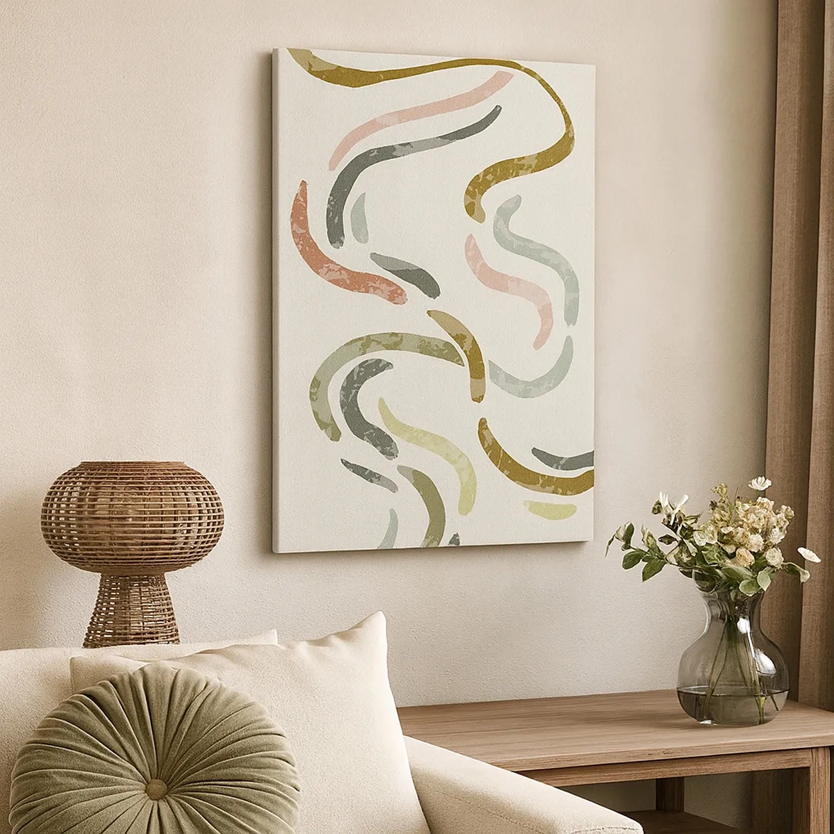 Vászonkép - Az absztrakció vidám tánca - 50x70 cm