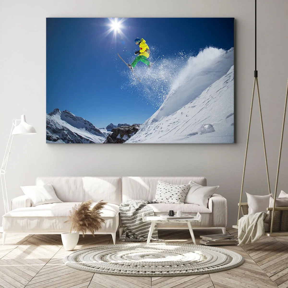 Vászonkép - Tánc a hegyekkel - 100x70 cm