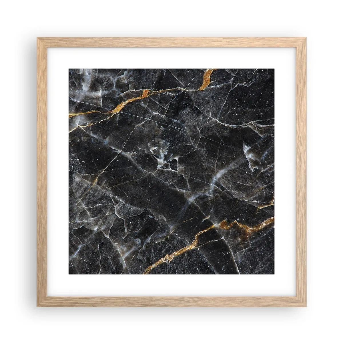 Poszter világos tölgy keretben - A kő belső élete - 40x40 cm