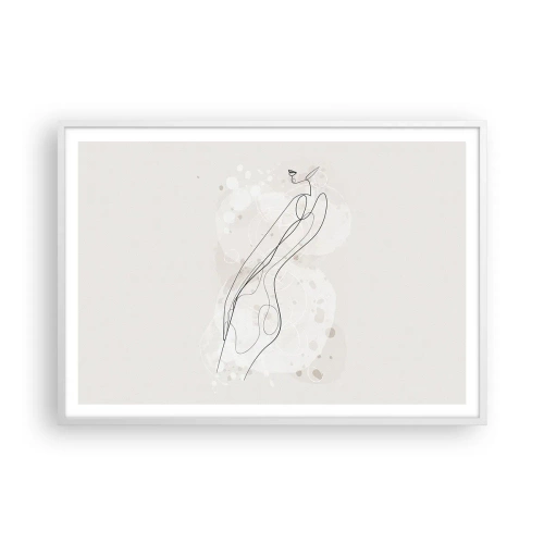 Poszter fekete keretben - Eltévedni nézésben - 100x70 cm