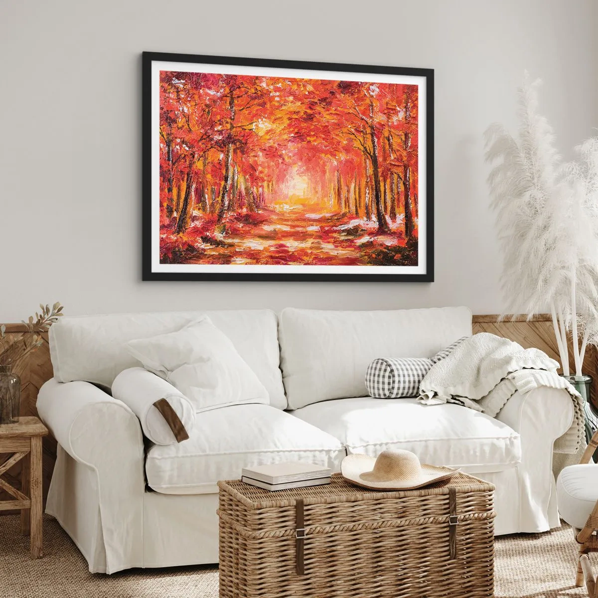 Poszter fehér keretben - Rézerdő - 91x61 cm