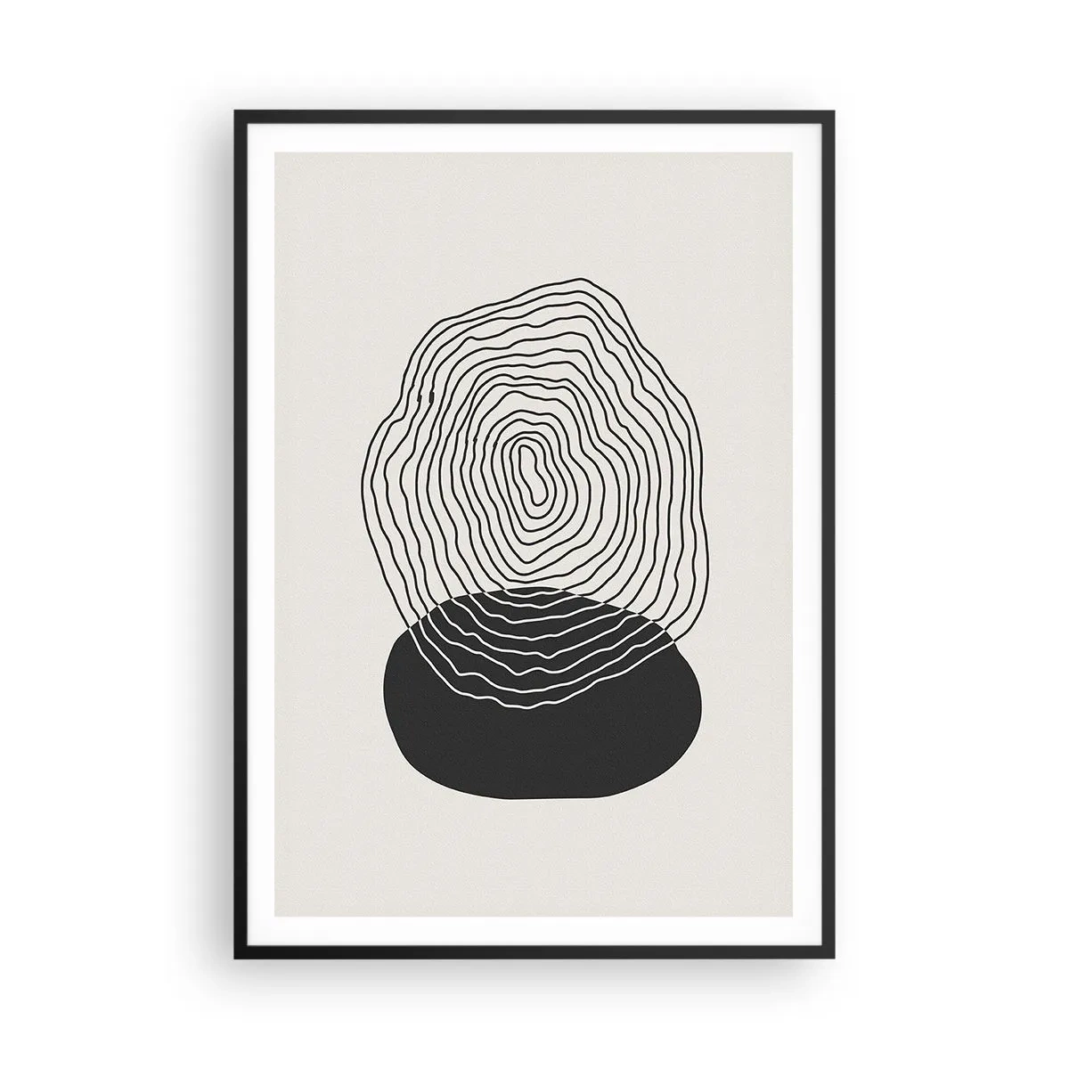 Poszter fehér keretben - Létezés és rángatózás - 70x100 cm