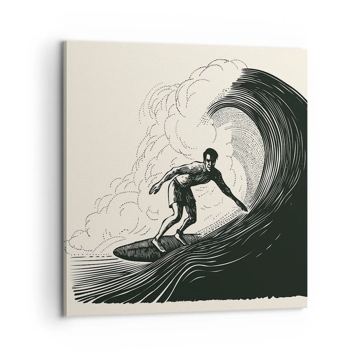 Vászonkép - A hullámok királya - 60x60 cm