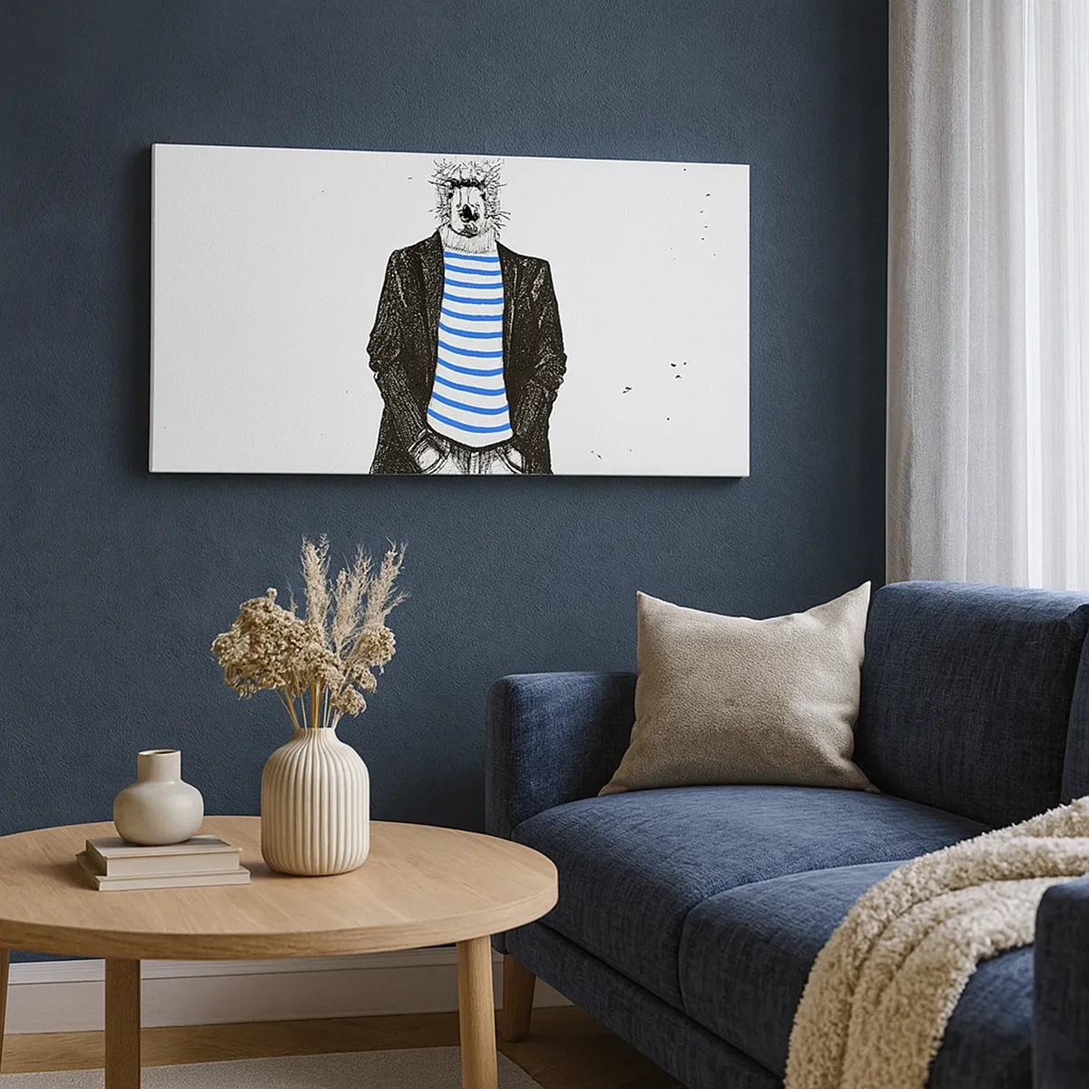 Vászonkép - Egy bozontos eb - 30x30 cm