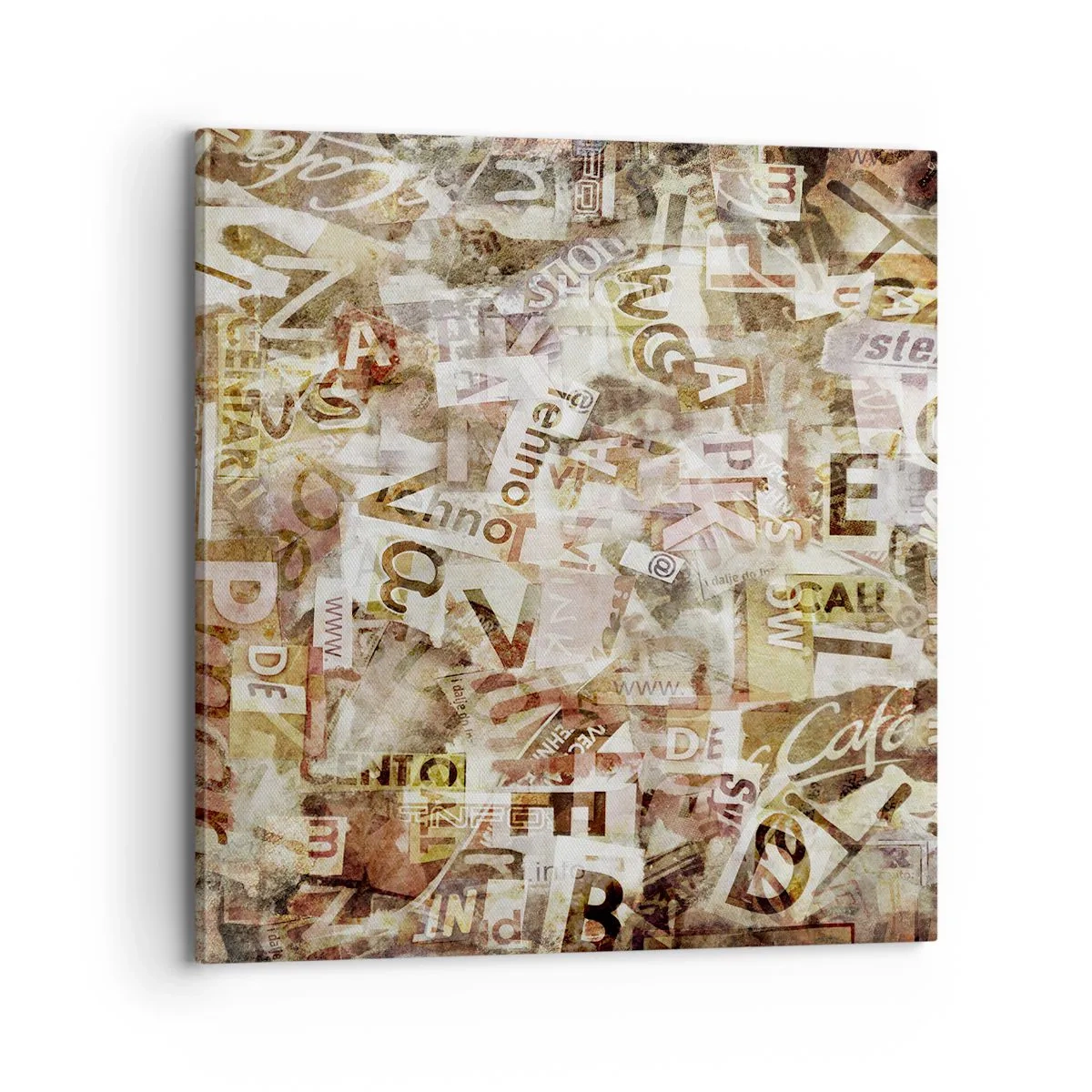 Vászonkép - Betűkkel egyesítem a fecsegést - 70x70 cm