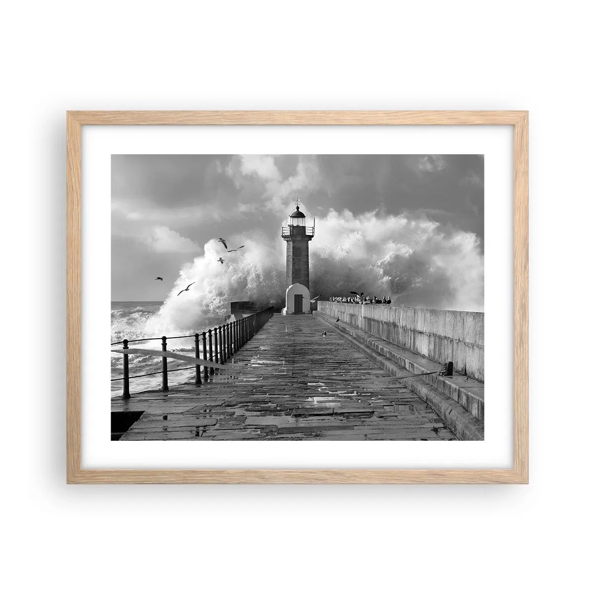 Poszter világos tölgy keretben - Rettenthetetlen - 50x40 cm