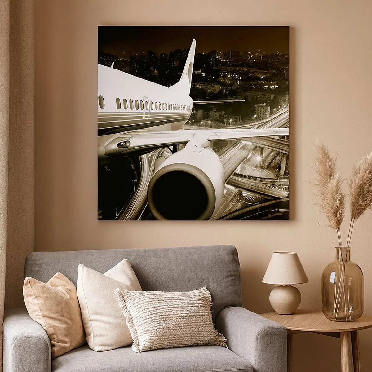 Vászonkép - Felrepülni az éjszakába - 30x30 cm