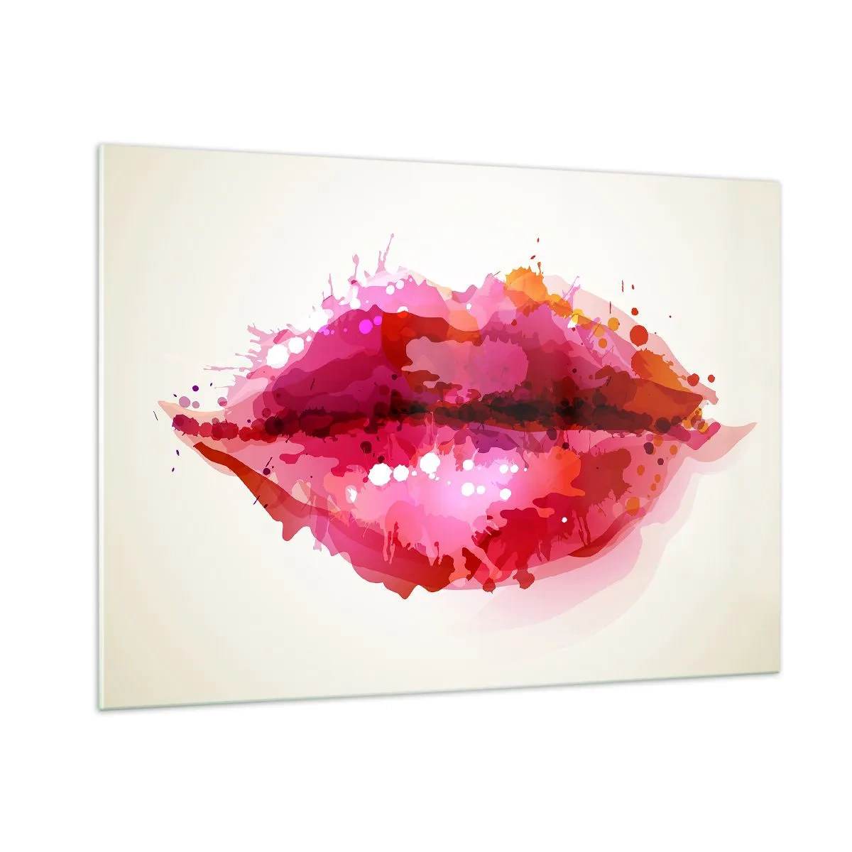 Üveg kép - Vöröses árnyalatú vörös - 100x70 cm