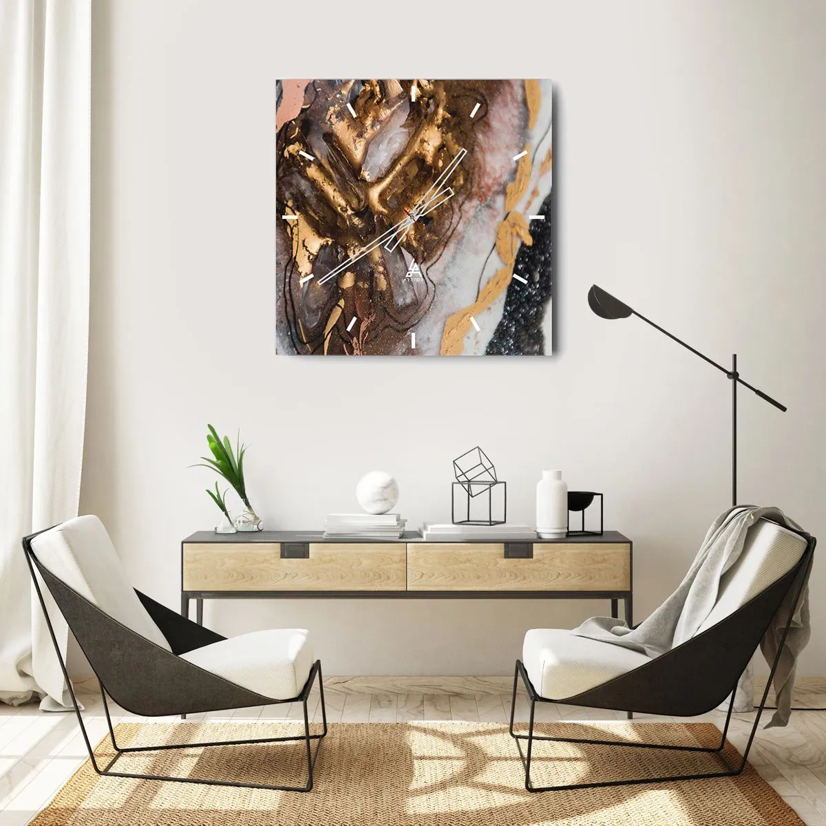 Falióra, Óra - A föld eleme - 30x30 cm