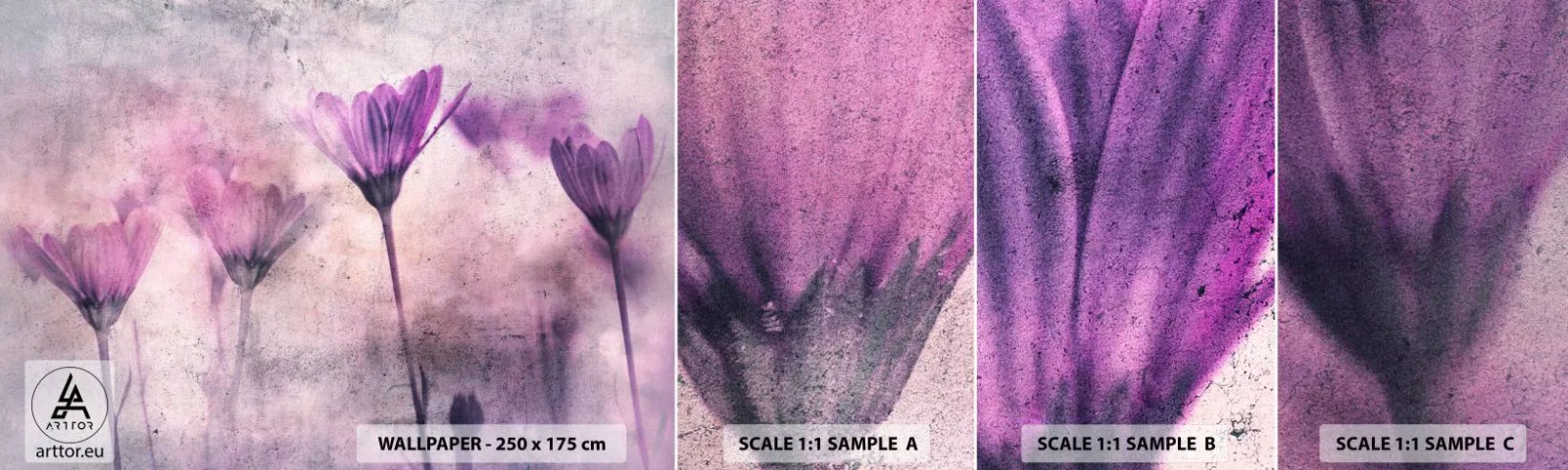 Fotótapéta Minta Öntapadós Deluxe Sticker - A virágok álma  - Virágok, Darab, Kert - 100x30 cm