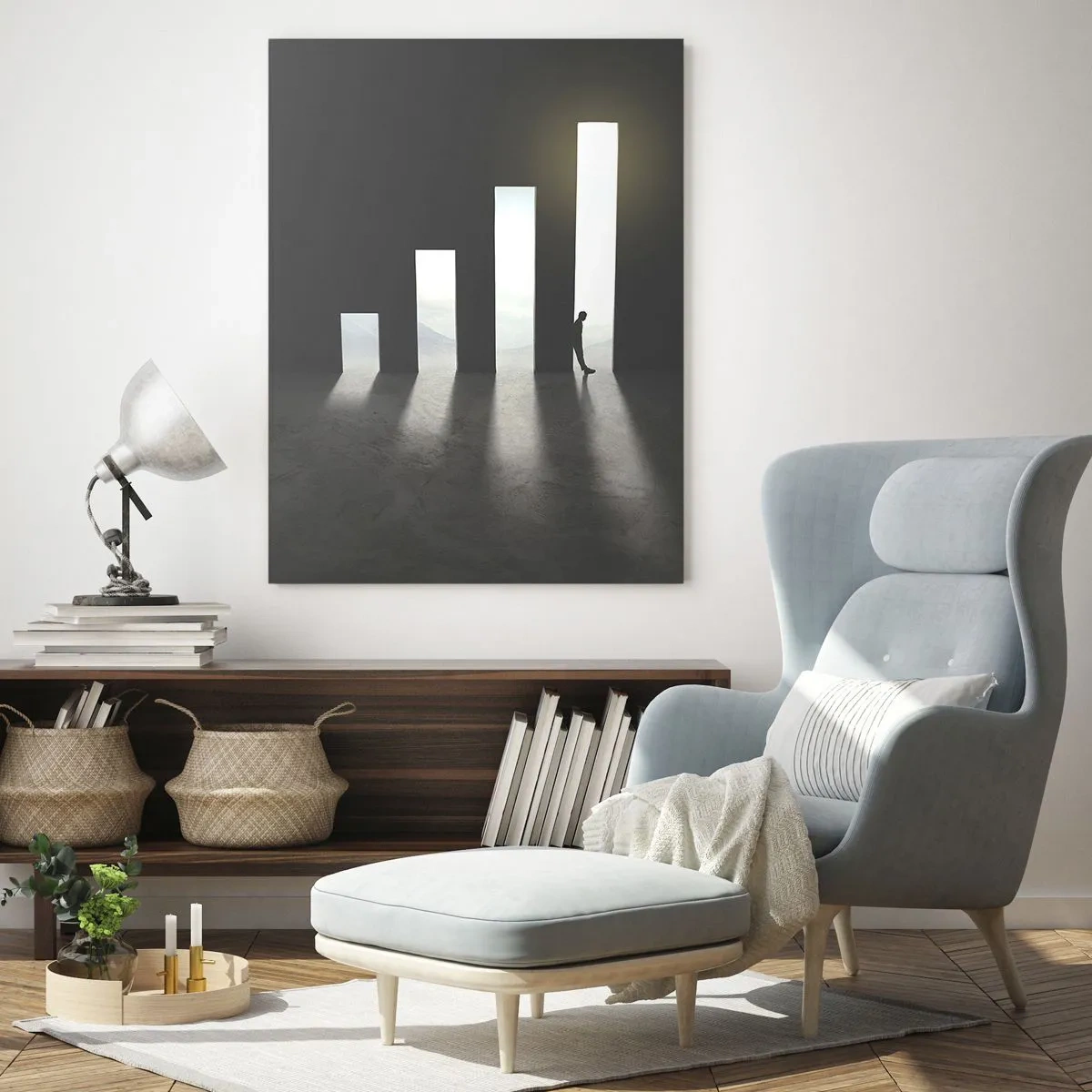 Üveg kép - Siker - egy benyomás - 50x70 cm