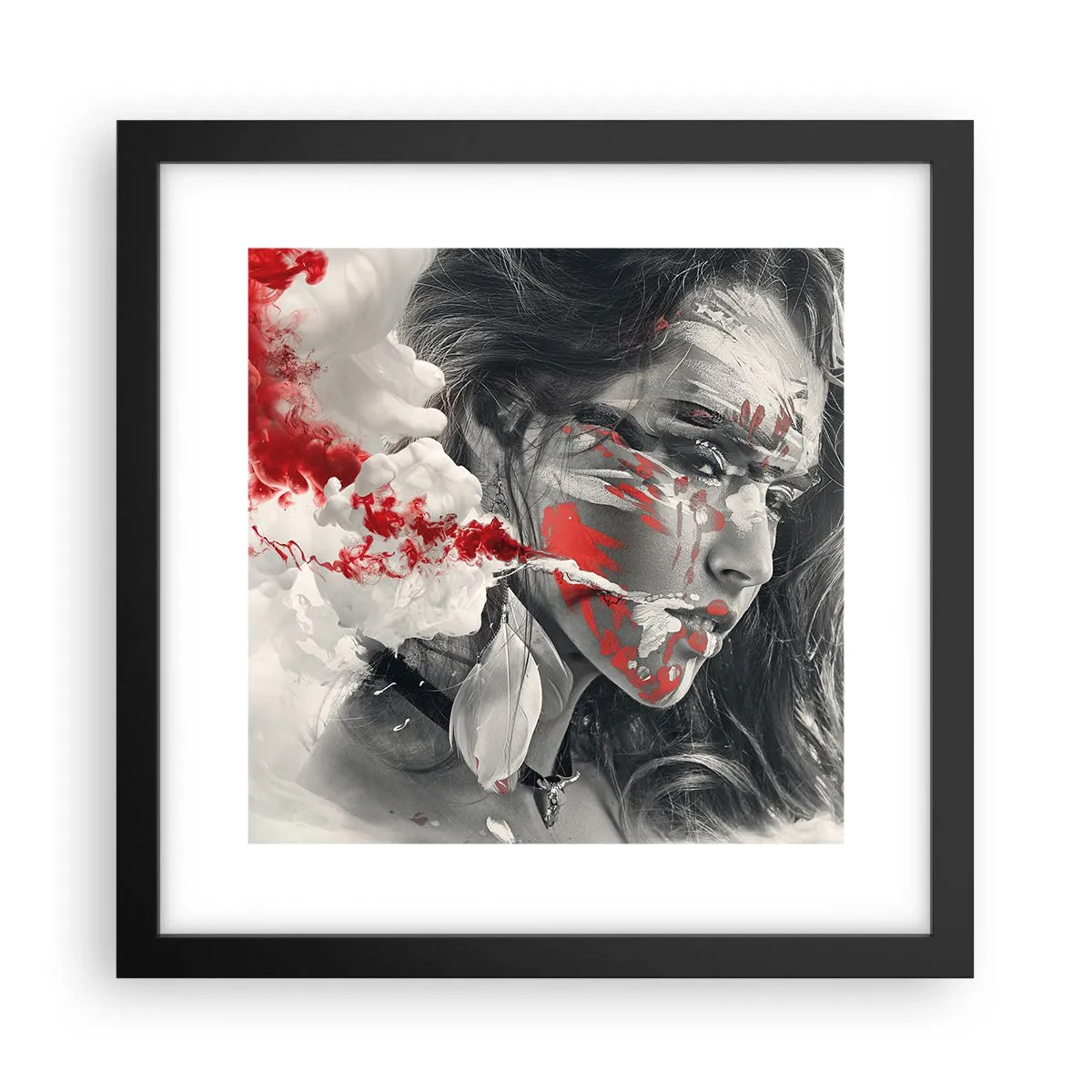 Poszter fehér keretben - Az abszurditás füstjében - 30x30 cm
