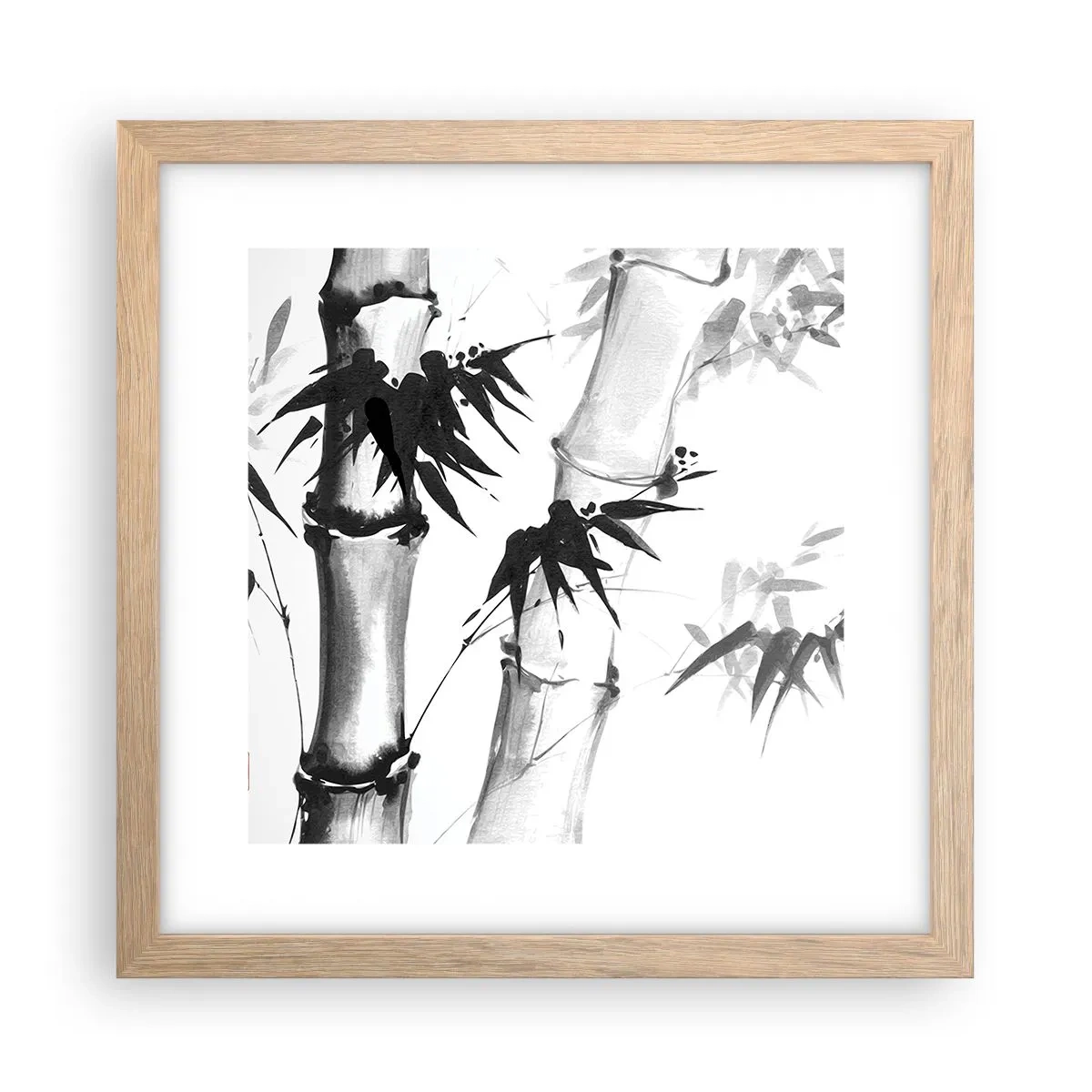 Poszter világos tölgy keretben - Közelkép a keletről - 30x30 cm