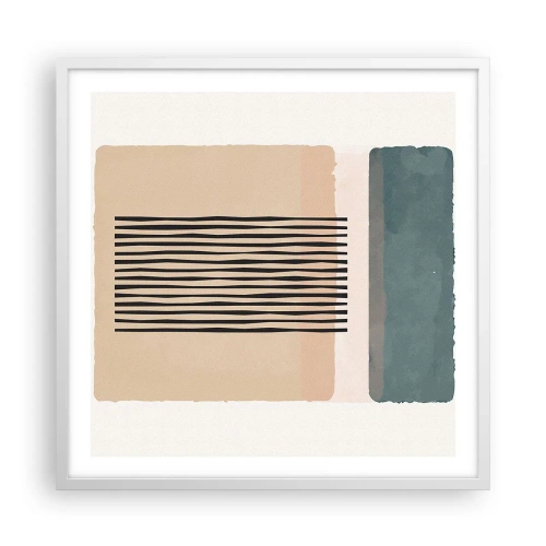 Poszter fekete keretben - Minden rendben - 60x60 cm