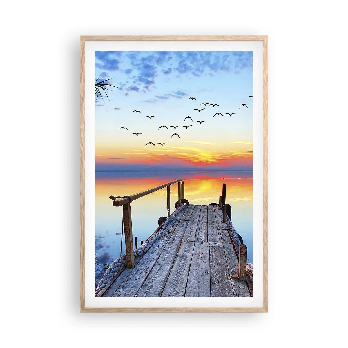 Poszter világos tölgy keretben - Ideje visszamenni… - 61x91 cm