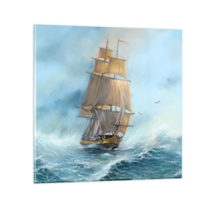 Üveg kép - A hullámok hullámzása - 50x50 cm