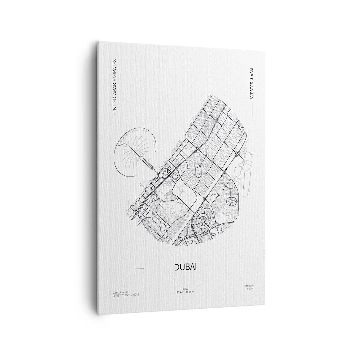 Vászonkép - Dubai anatómiája - 70x100 cm