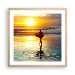 Poszter világos tölgy keretben - A harcos visszatérése - 50x50 cm