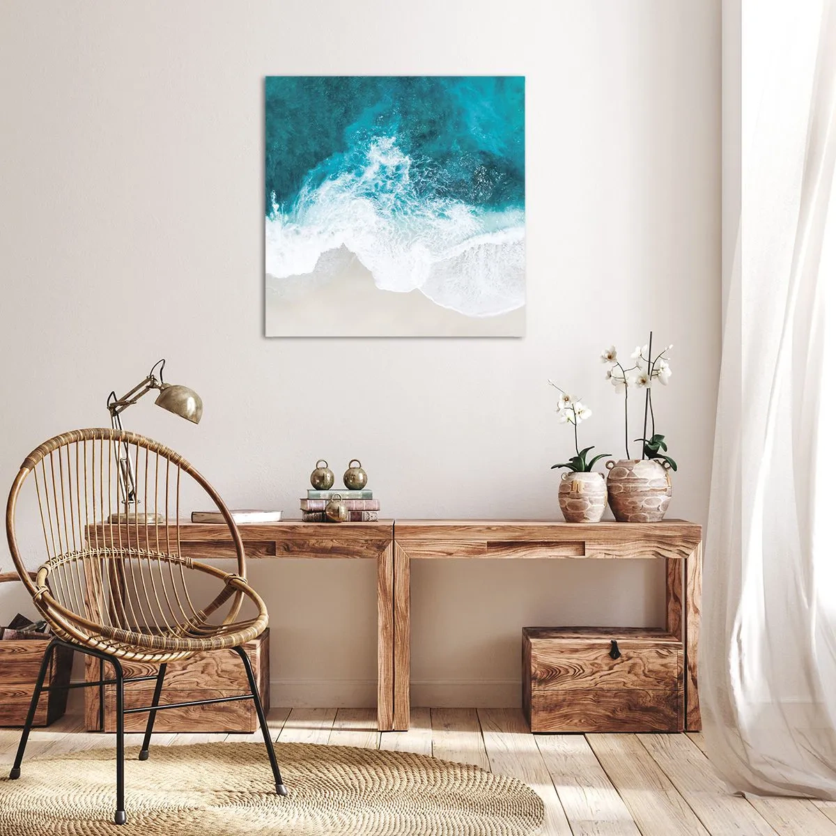 Vászonkép - Természetes simogatás - 60x60 cm