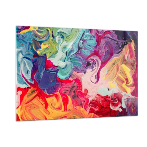 Üveg kép - Színek születése - 120x80 cm