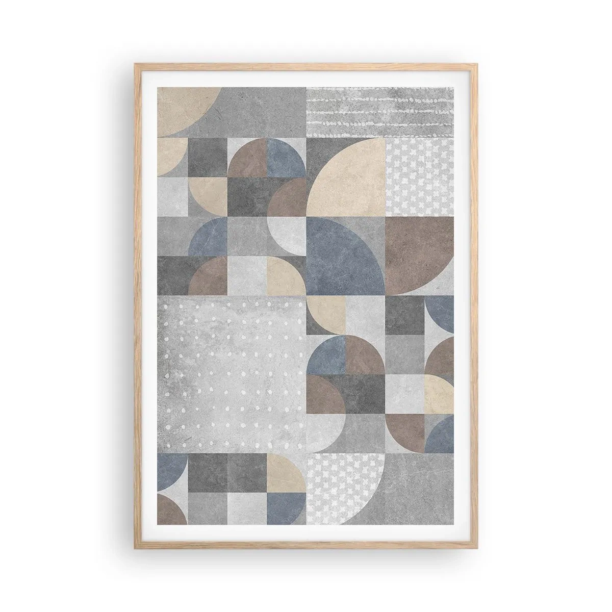 Poszter világos tölgy keretben - Kerámia fantázia - 70x100 cm