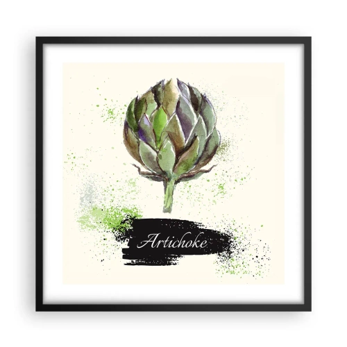 Poszter fehér keretben - Eviva zöldségek! - 50x50 cm
