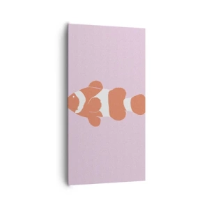 Vászonkép - Illik a korall az arcához és a farkához - 65x120 cm