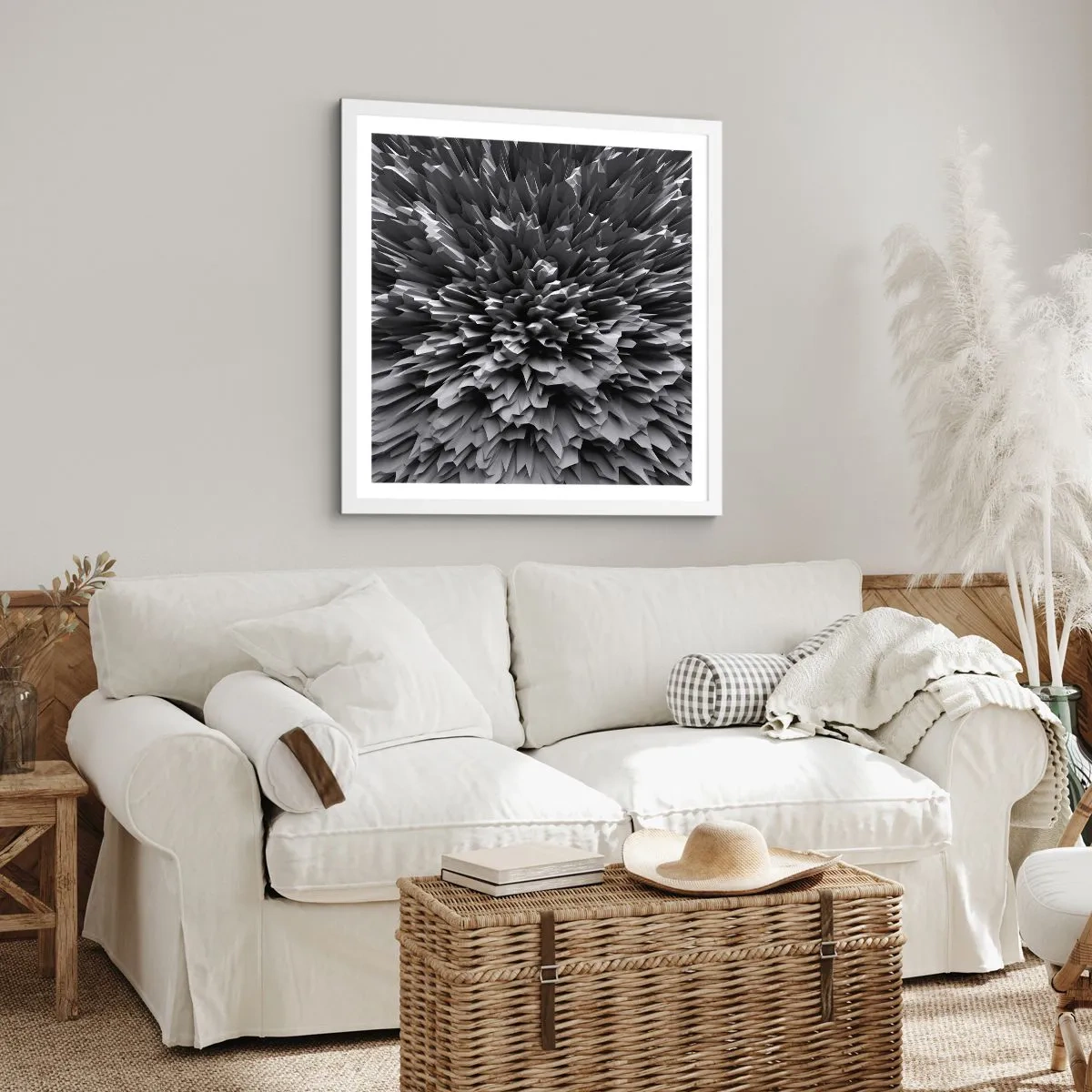 Poszter fekete keretben - Ennél élesebb már nem lehet. - 50x50 cm