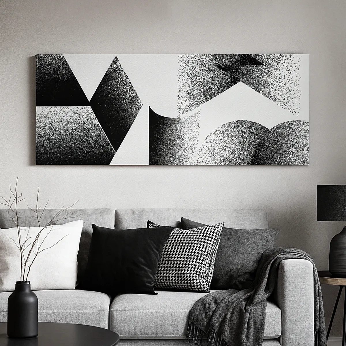 Vászonkép - Szögek és oválisok - 30x30 cm