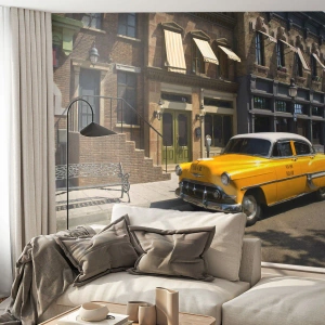 Fotótapéta Standard Eco - Nagyon régen Amerikában - Város, Taxi, New York - 200x140 cm