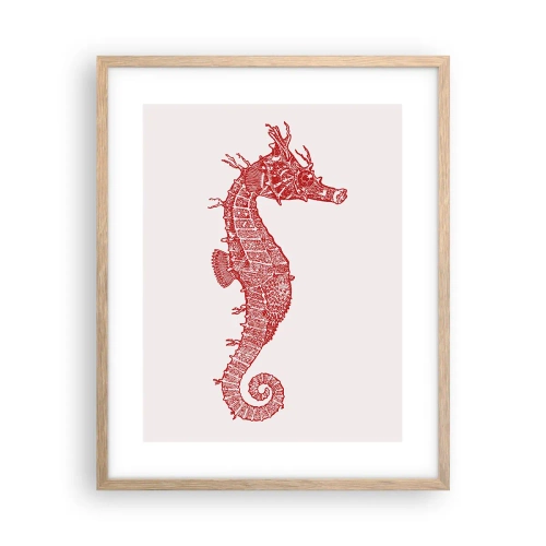 Poszter világos tölgy keretben - Egy bájos kreáció - 40x50 cm