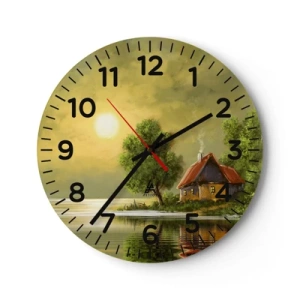 Falióra, Óra - Gyönyörű, mint egy képen - 40x40 cm