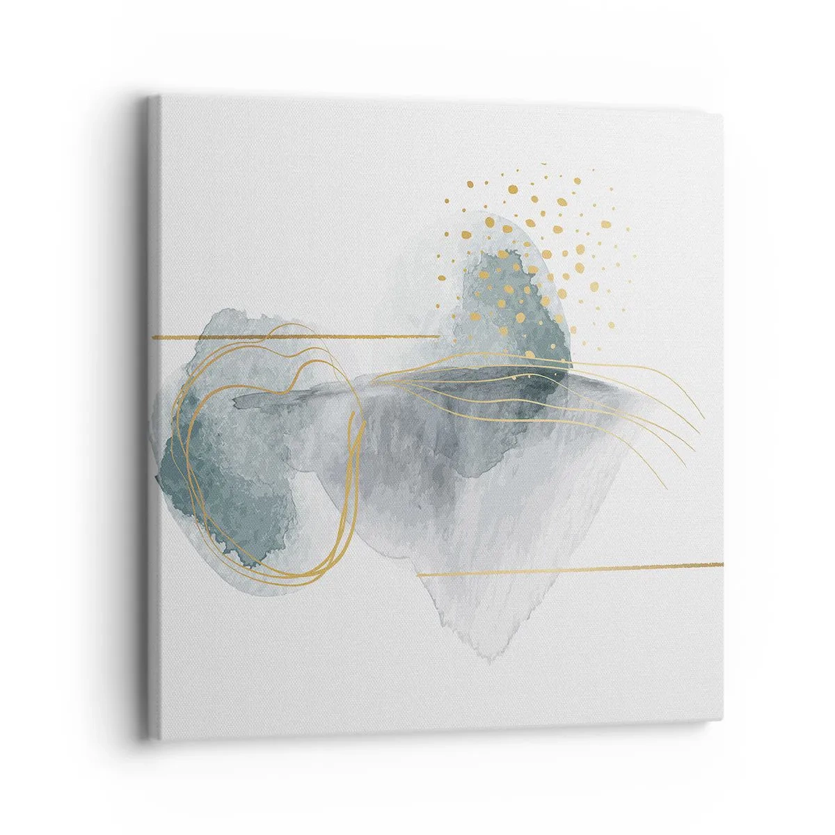 Vászonkép - A szürkeség és az arany kapcsolatáról - 30x30 cm