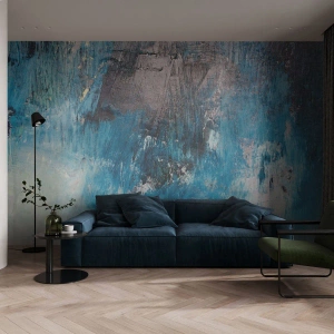 Fotótapéta Premium Sand - Kék rapszódia - Absztrakció, Darab, Modern művészet - 100x70 cm