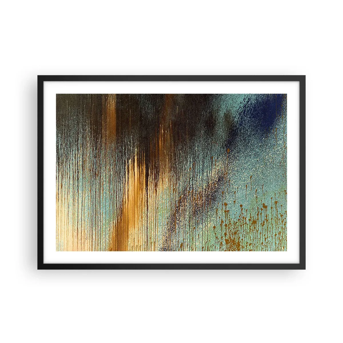 Poszter fehér keretben - Egy nem véletlen színes kompozíció - 70x50 cm