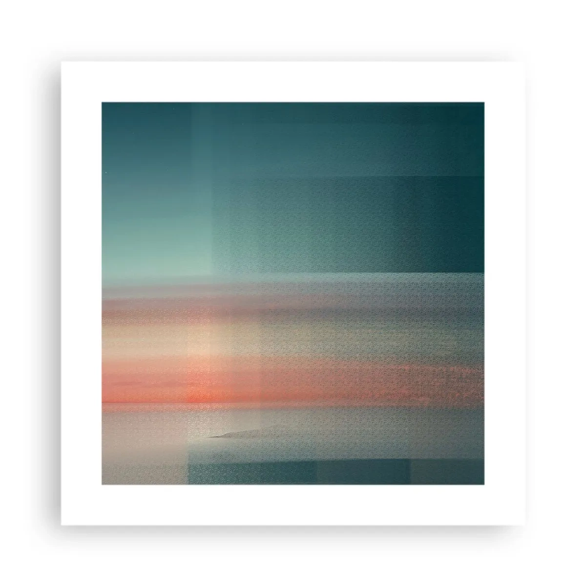 Poszter - Absztrakt: fényhullámok - 40x40 cm