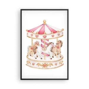 Poszter fehér keretben - A gyermekkor édes világa - 61x91 cm